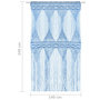 Voir la diapositive 5 : VIDAXL Rideau en macrame Bleu 140x240 cm Coton