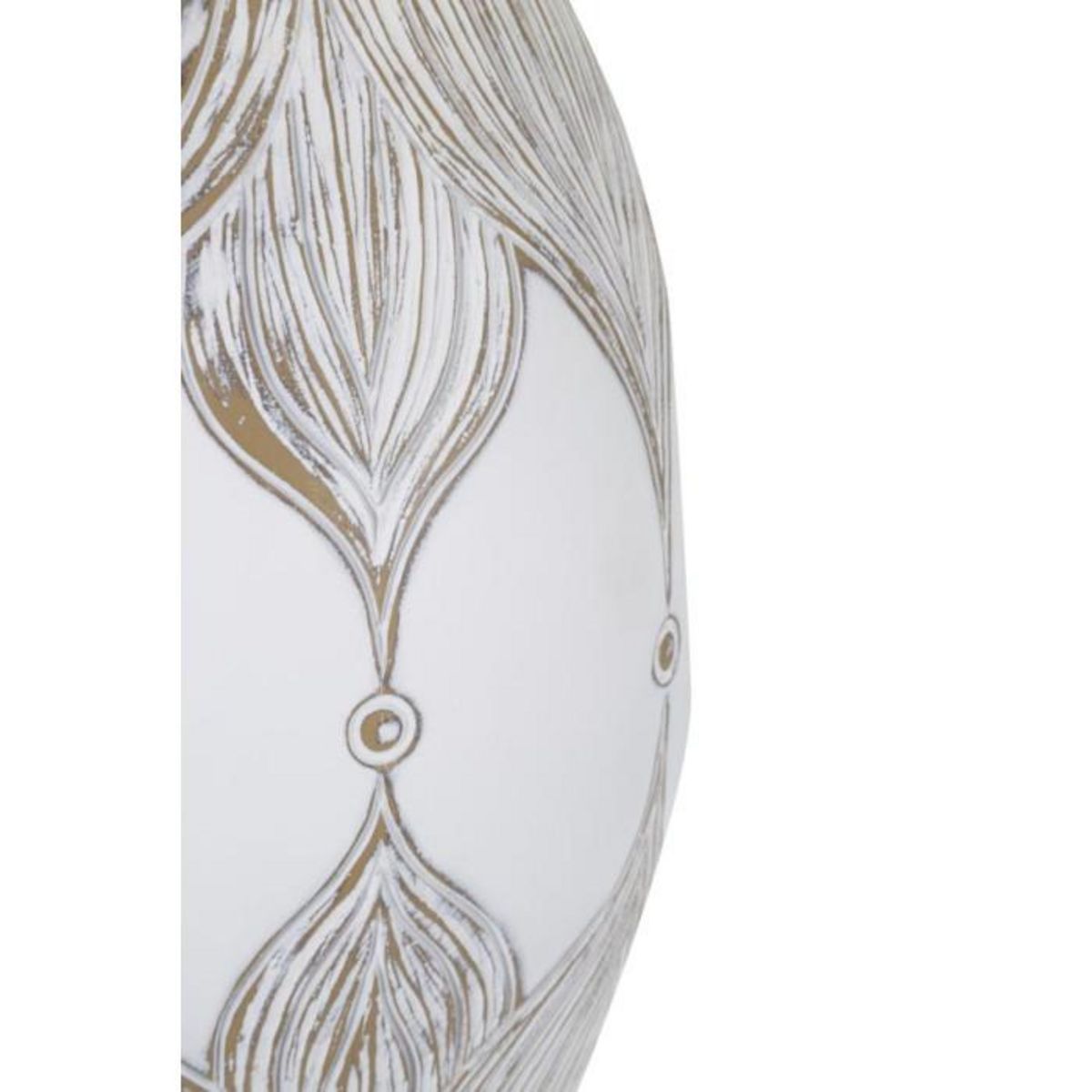 Paris Prix Lampe à Poser en Résine  Atene  67cm Blanc & Naturel