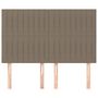 Voir la diapositive 3 : VIDAXL Tetes de lit 4 pcs Taupe 72x5x78/88 cm Tissu
