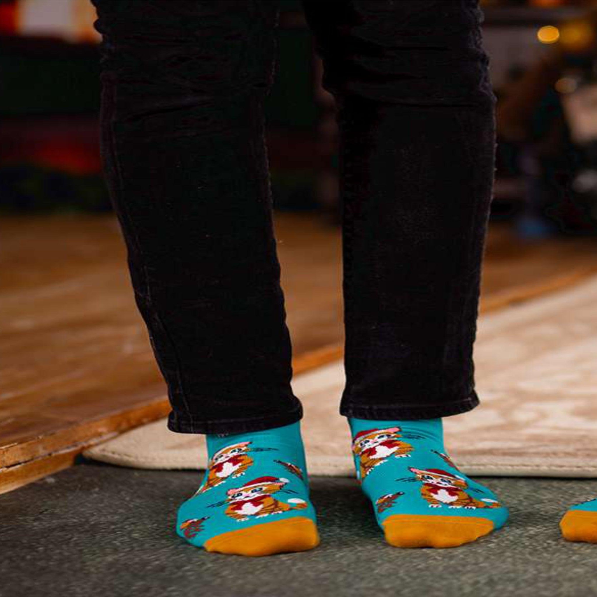 Voir la diapositive 4 : PIRIN HILL Chaussettes coton bio chats