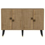 Voir la diapositive 4 : Habitat et Jardin Buffet en bois  Ahart  - 120 x 30 x 80 cm - Chêne Saphir Or
