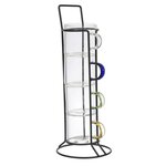 Paris Prix Lot de 4 Tasses à Café Avec Support  Paradis  8cm Transparent