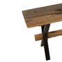 Voir la diapositive 5 : Paris Prix Console en Bois Vieilli  Fannie  120cm Marron