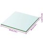 Voir la diapositive 3 : VIDAXL Panneau pour etagere Verre transparent 20 x 20 cm