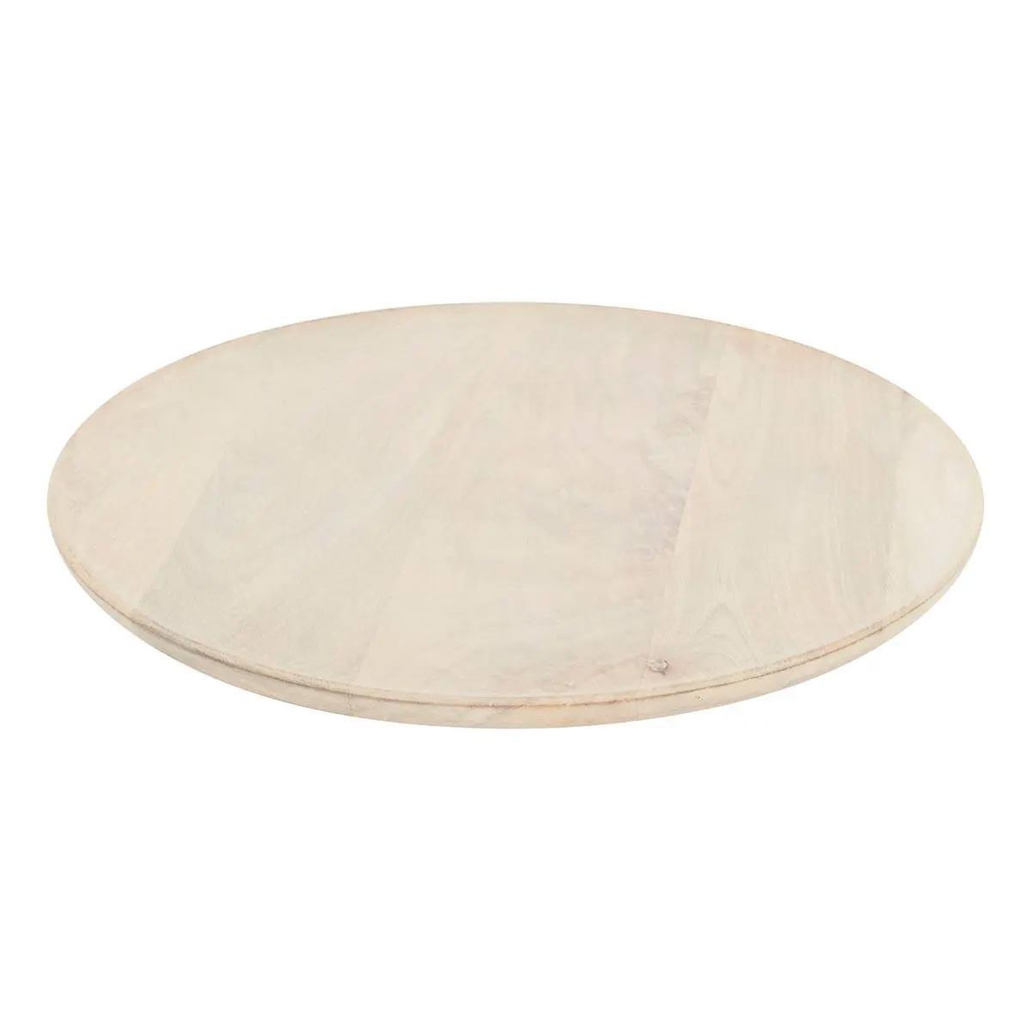 SECRET DE GOURMET Assiette de présentation en bois  ward  37cm beige