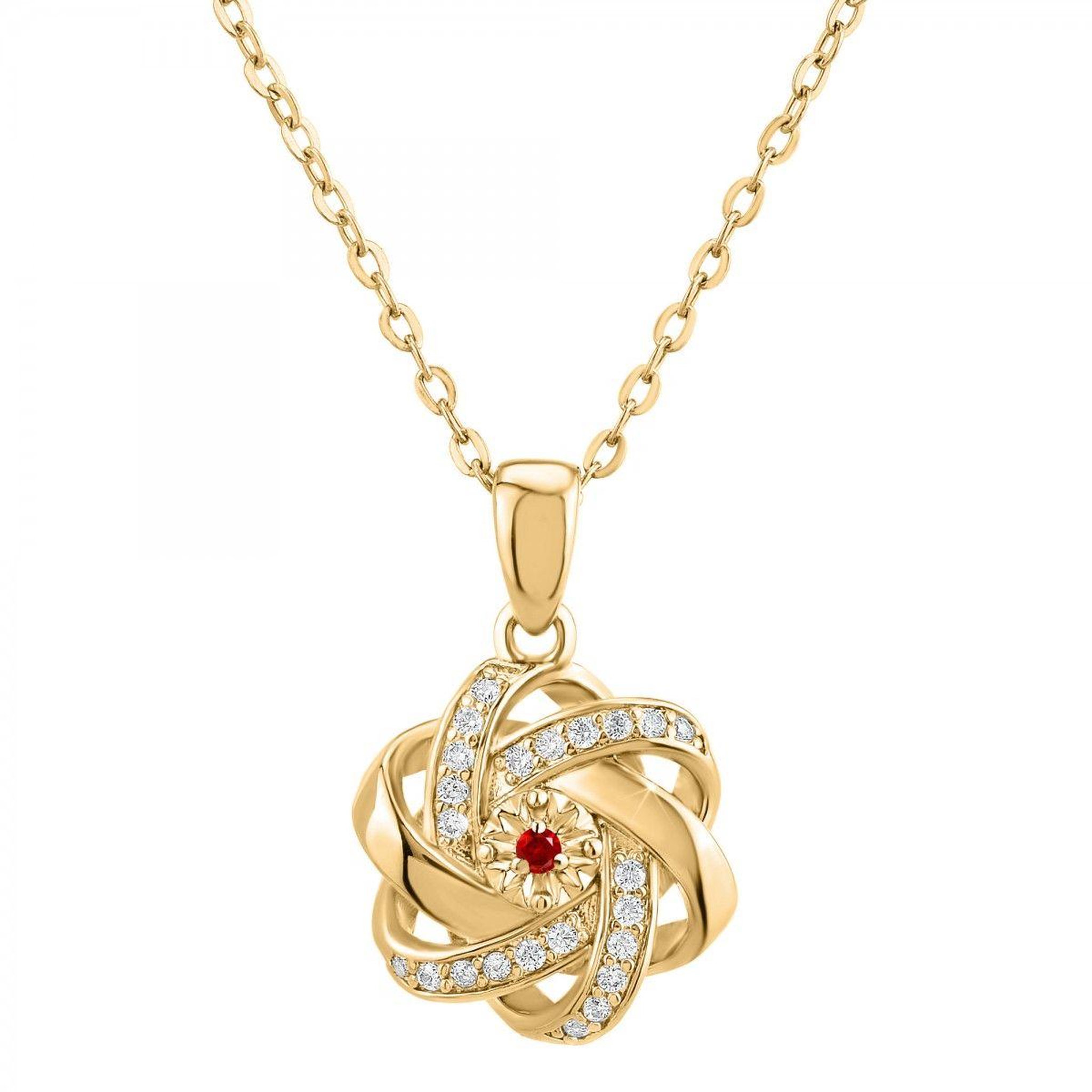 SC BOHEME Collier par SC Bohème orné d'un véritable rubis