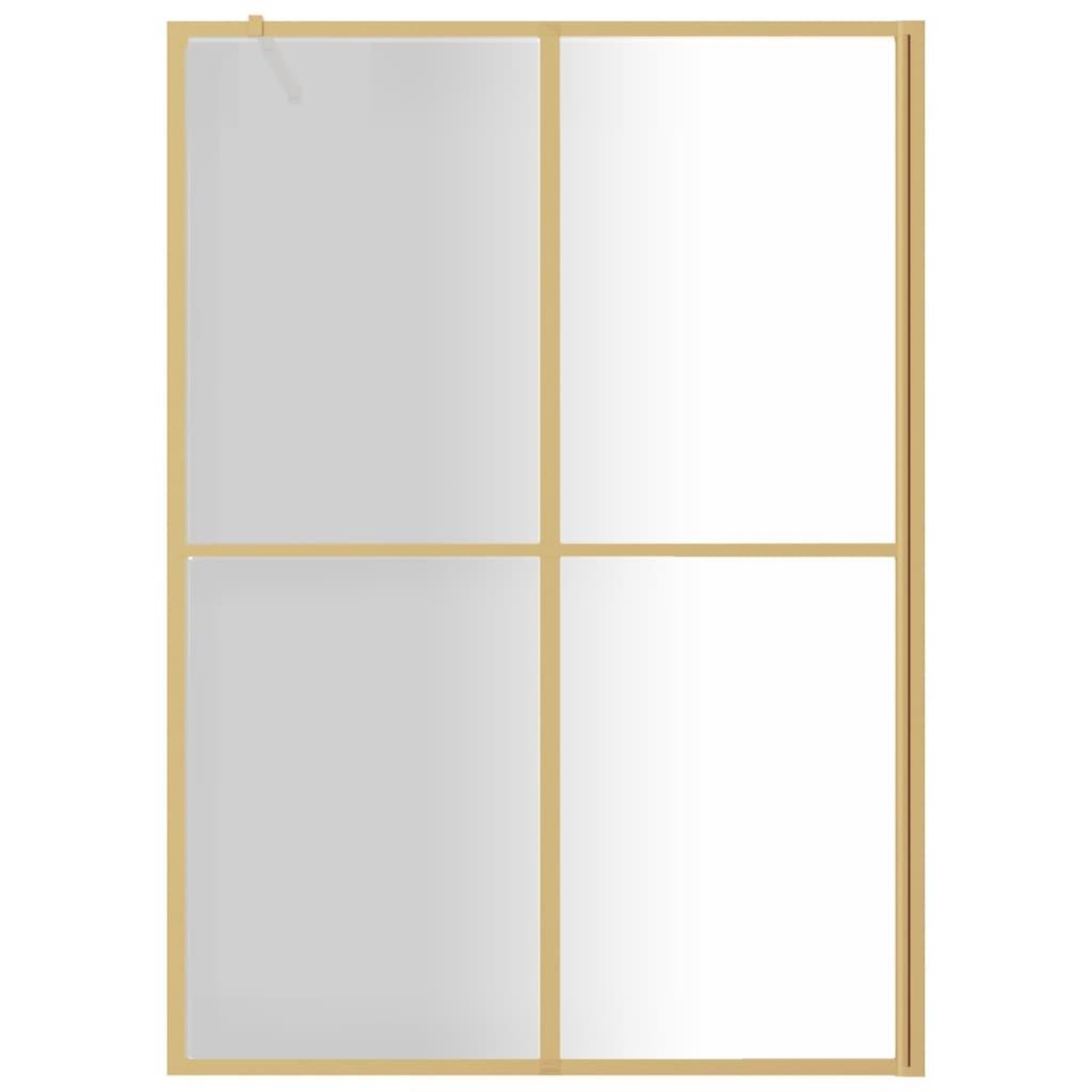 Voir la diapositive 3 : VIDAXL Paroi de douche avec verre ESG transparent dore 140x195 cm