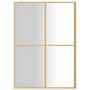 Voir la diapositive 3 : VIDAXL Paroi de douche avec verre ESG transparent dore 140x195 cm