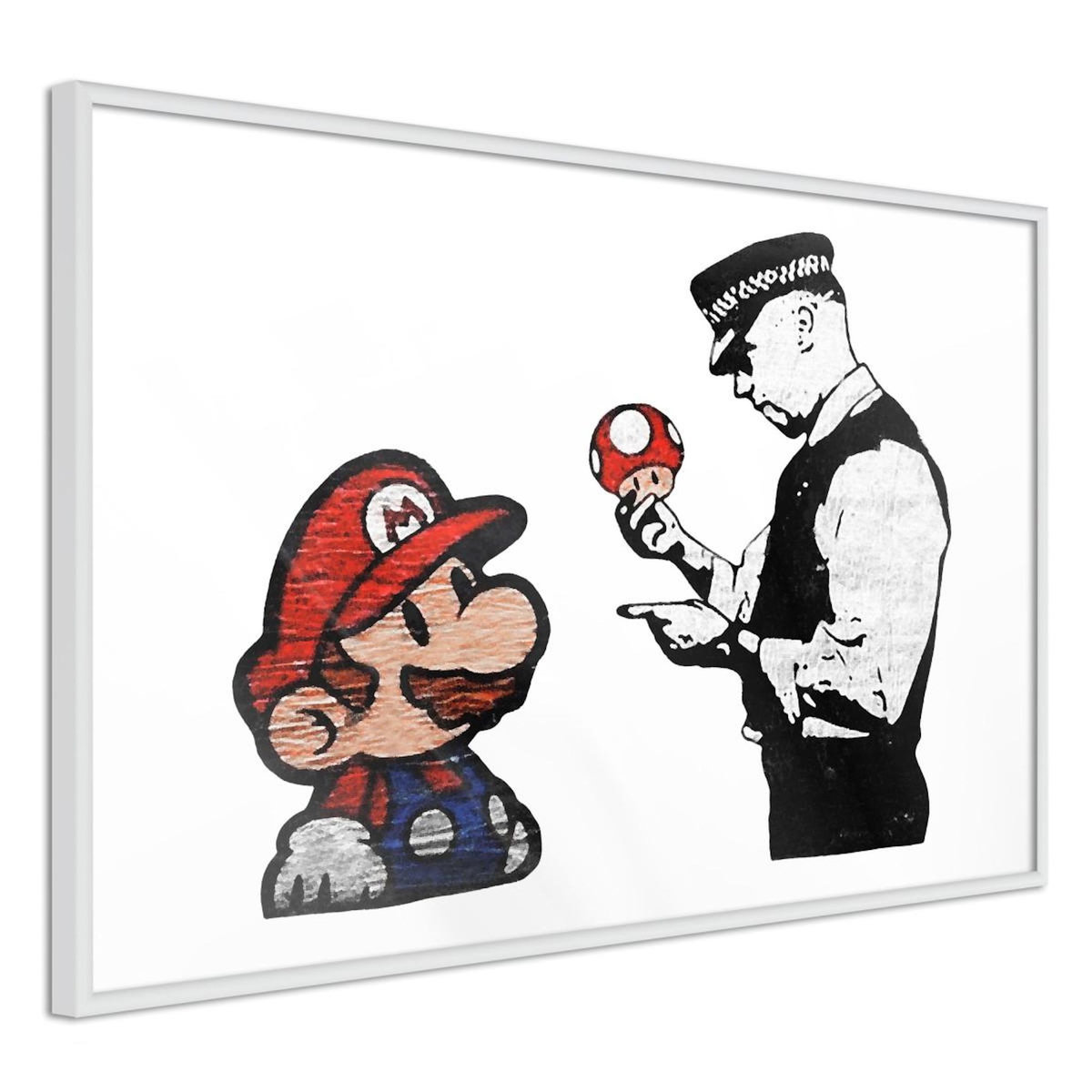 Paris Prix Affiche Murale Encadrée  Banksy Mario and Copper