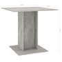 Voir la diapositive 6 : VIDAXL Table a manger Gris beton 80x80x75 cm bois d'ingenierie