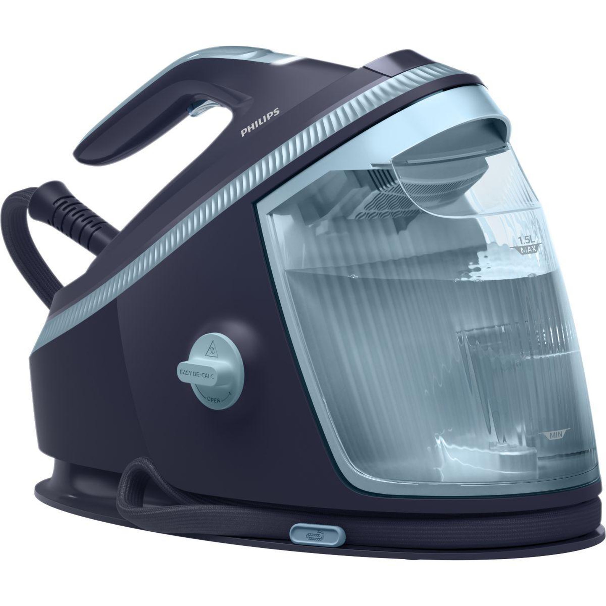Voir la diapositive 3 : Philips Centrale vapeur psg7200/20 bleu foncé 1,5l