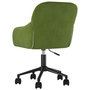 Voir la diapositive 5 : VIDAXL Chaise pivotante de bureau Vert clair Velours