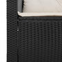 Voir la diapositive 5 : VIDAXL Salon de jardin 5 pcs avec coussins noir resine tressee acacia