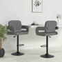 Voir la diapositive 1 : VIDAXL Tabourets de bar lot de 2 gris clair tissu