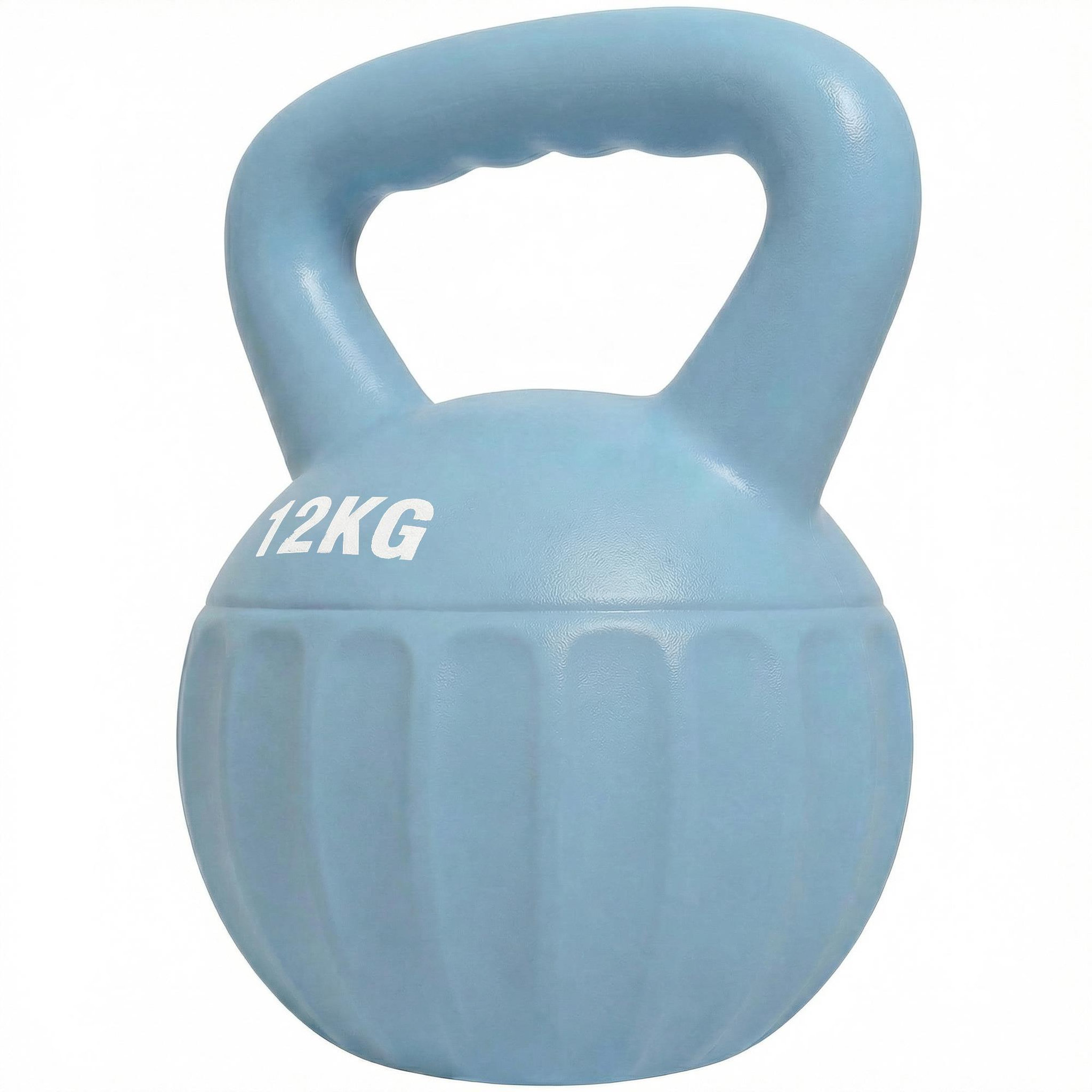 Voir la diapositive 5 : HOMCOM Kettlebell 12 kg - prise ergonomique - entraînement musculaire & haltérophilie - pp bleu ciel