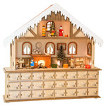 SMALLFOOT Calendrier de l Avent Joyeux Noel Bois Nature