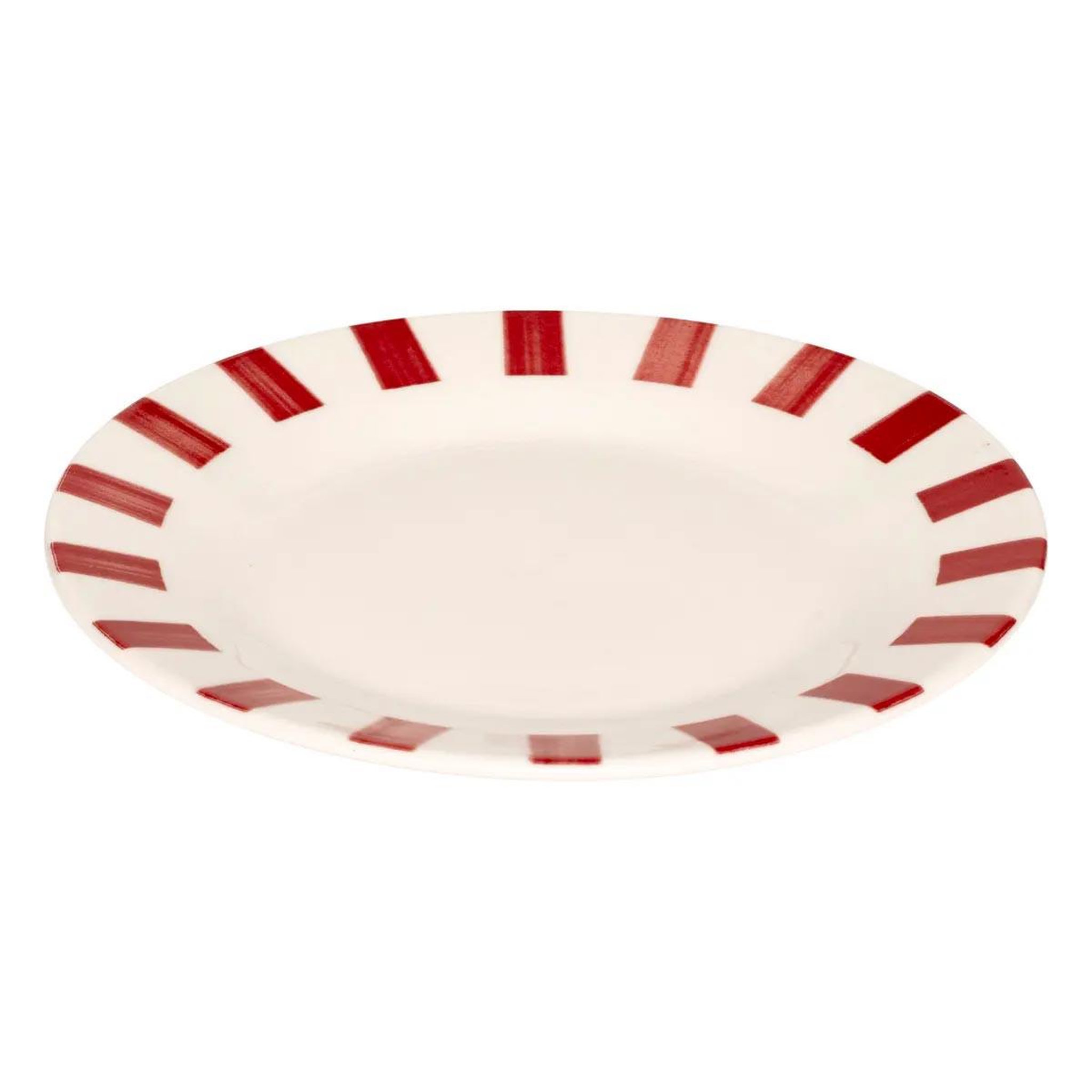 Voir la diapositive 2 : SECRET DE GOURMET Lot de 6 assiettes à dessert  cheri  19cm rouge