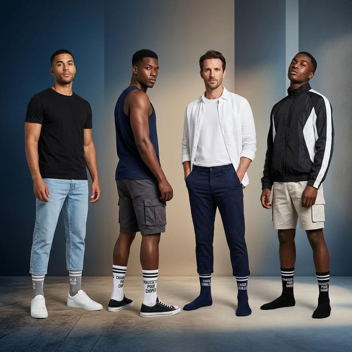 OZABI OZABI Chaussettes Homme Message Humoristiques Pack de 2 Paires