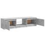 Voir la diapositive 4 : VIDAXL Meuble TV avec lumieres LED gris beton 140x40x35,5 cm