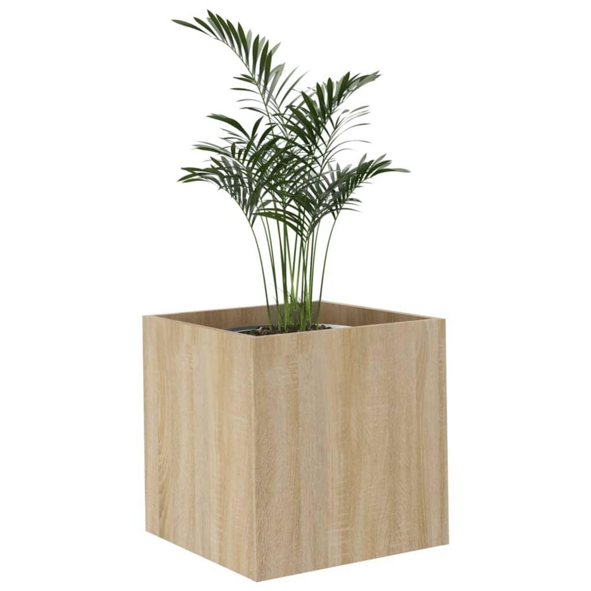 VIDAXL Jardiniere Chene sonoma 40x40x40 cm Bois d'ingenierie