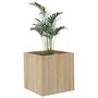 Voir la diapositive 4 : VIDAXL Jardiniere Chene sonoma 40x40x40 cm Bois d'ingenierie