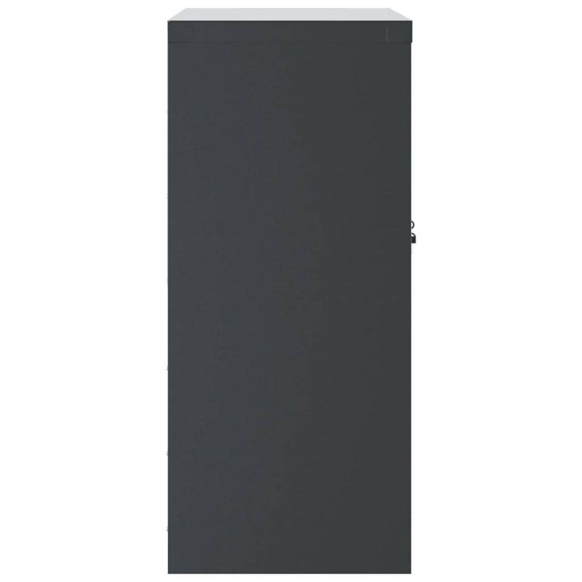 VIDAXL Classeur anthracite 79x40x90 cm acier