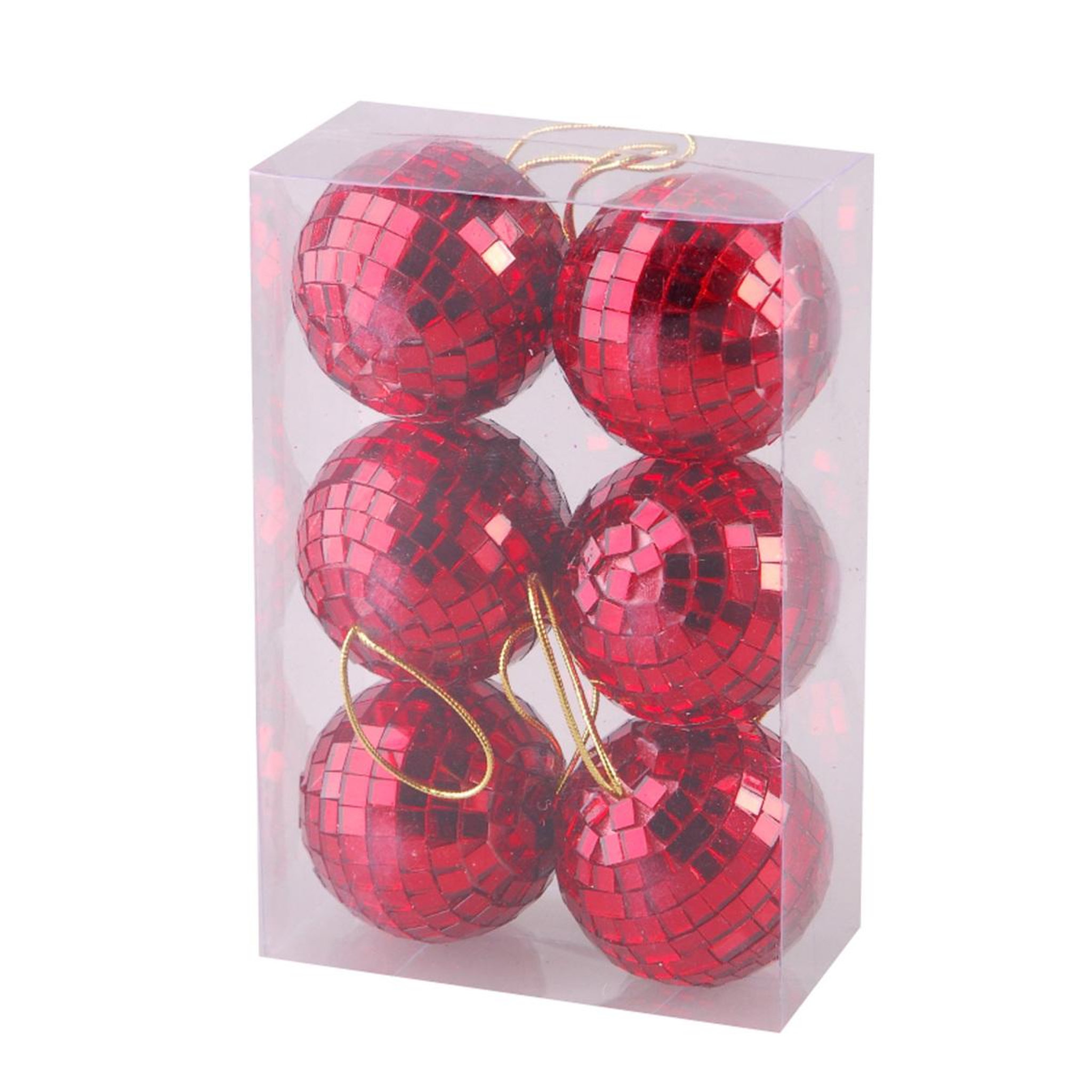 Voir la diapositive 1 : Eden Set de 6 boules miroir  6 cm design et moderne