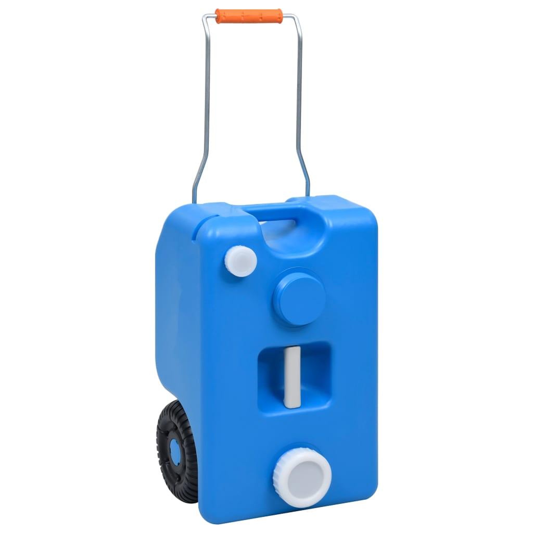 Voir la diapositive 1 : VIDAXL Reservoir d'eau sur roues pour camping 25 L Bleu