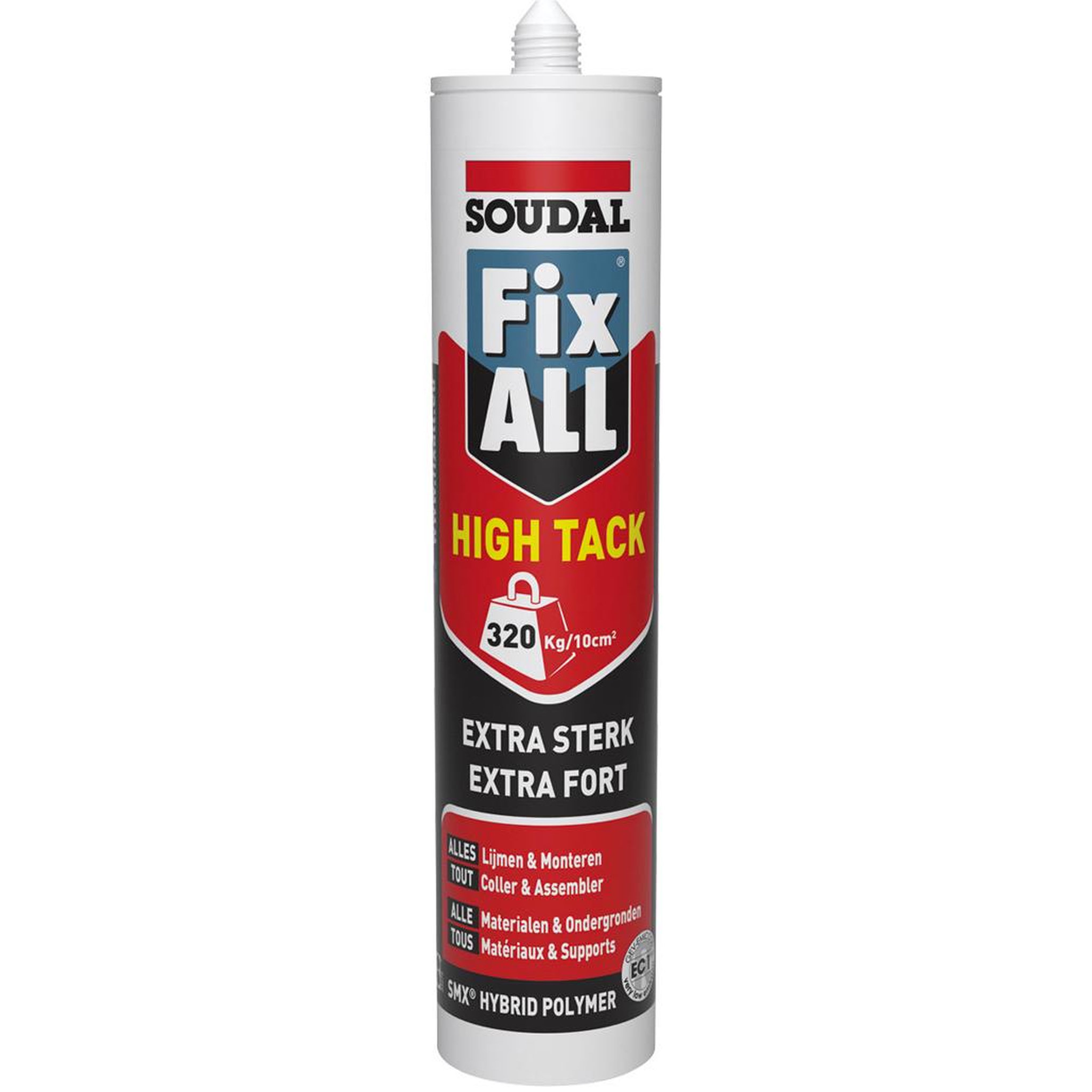 Voir la diapositive 4 : Soudal Cartouche colle extra forte fix all hightack  290ml