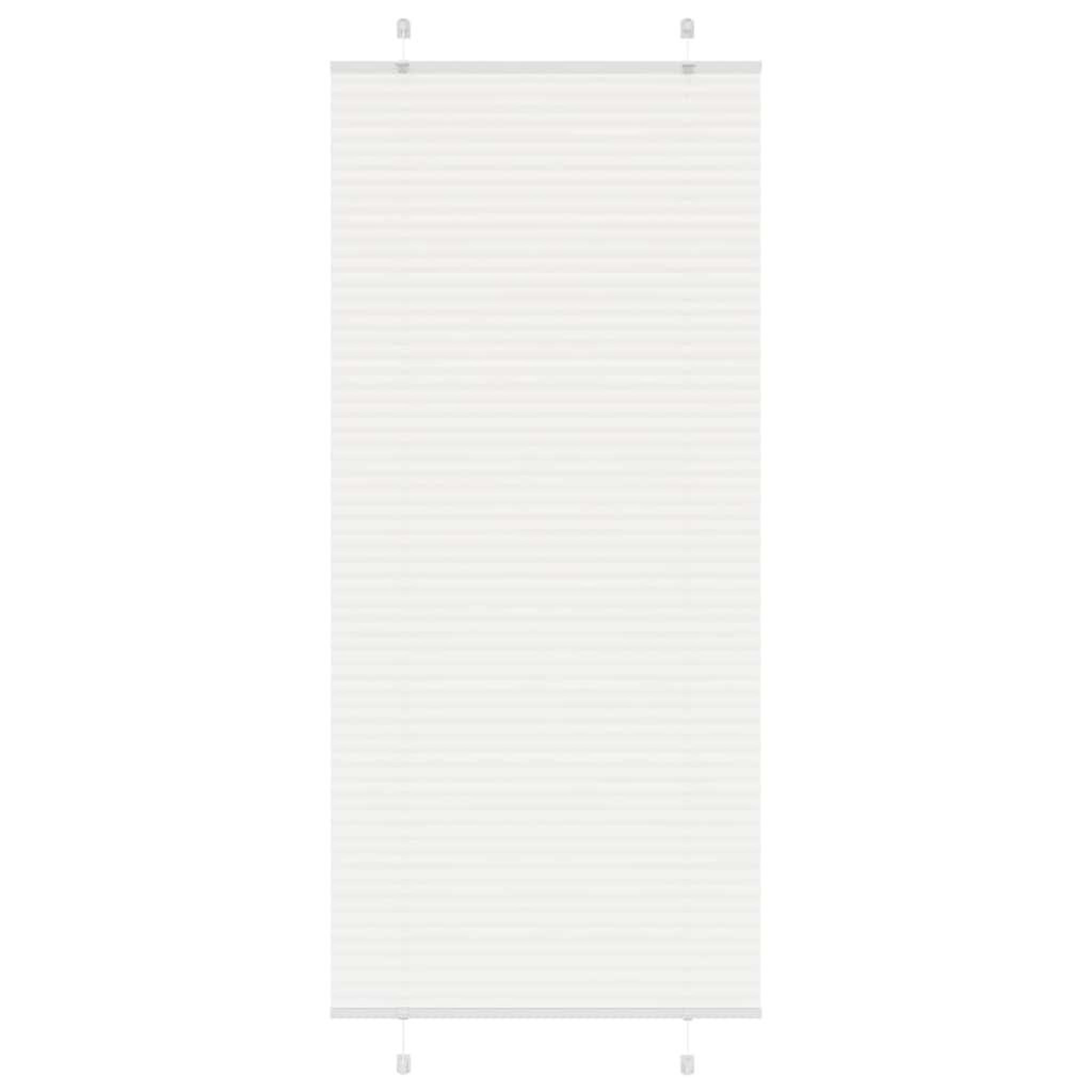 VIDAXL Store plisse blanc 100x200cm largeur du tissu 99,4 cm polyester