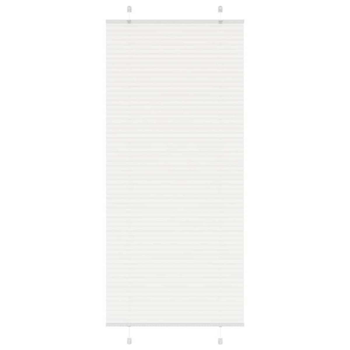 VIDAXL Store plisse blanc 100x200cm largeur du tissu 99,4 cm polyester