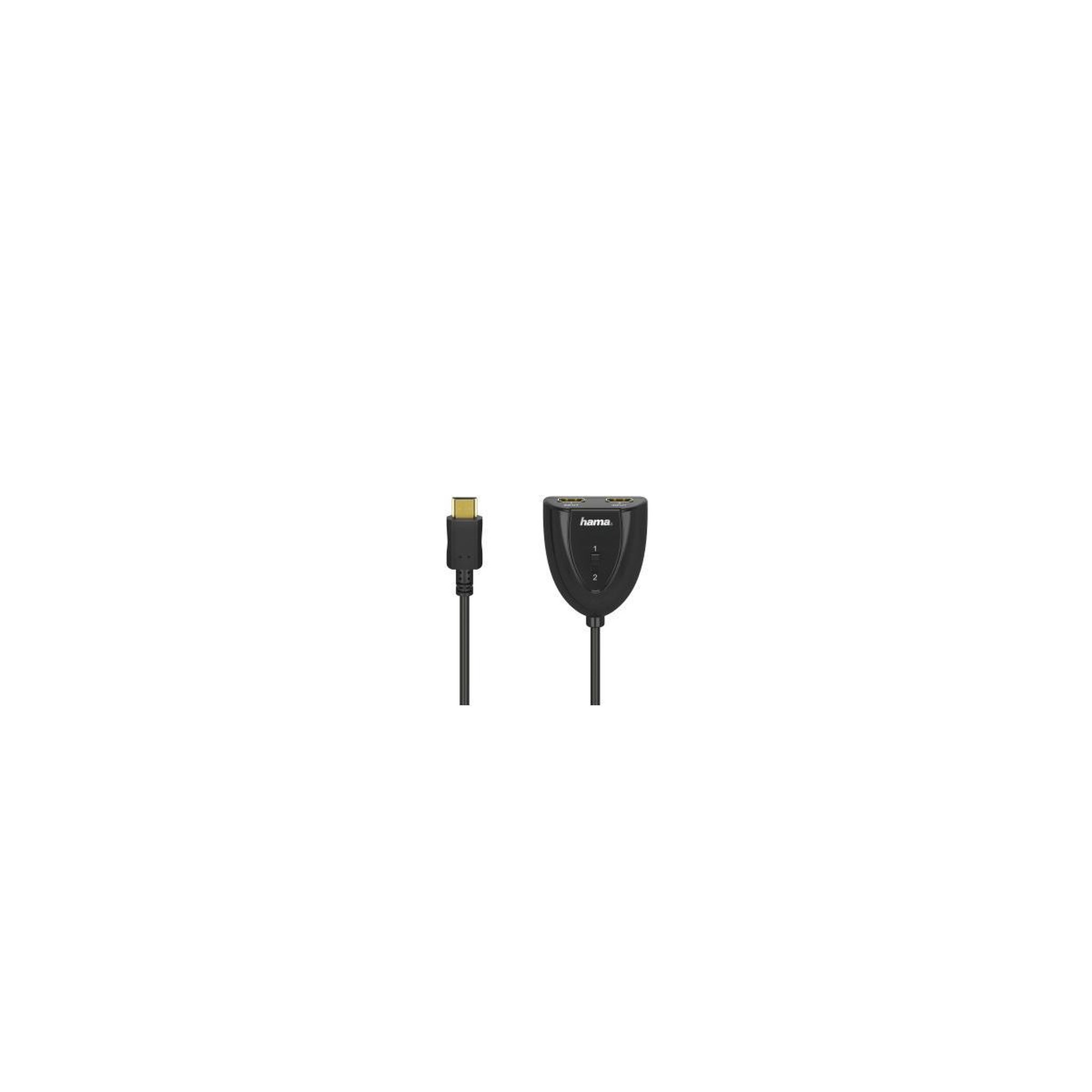 Voir la diapositive 2 : Hama SWITCH 2 entrées HDMI - 1 sortie HDMI NOIR