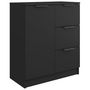 Voir la diapositive 5 : VIDAXL Buffets 2 pcs Noir 60x30x70 cm Bois d'ingenierie