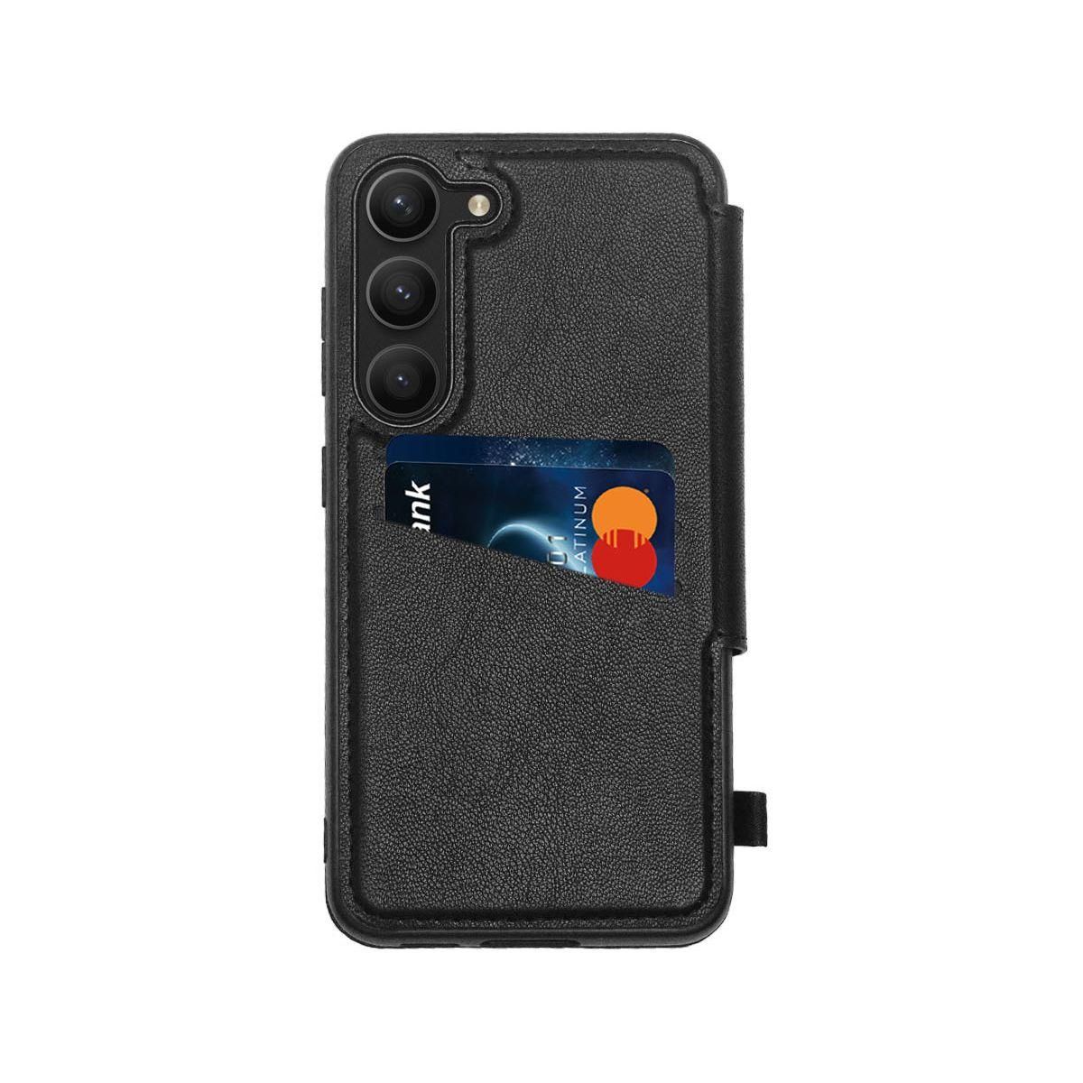 ADEQWAT Etui Samsung S23 Cuir noir