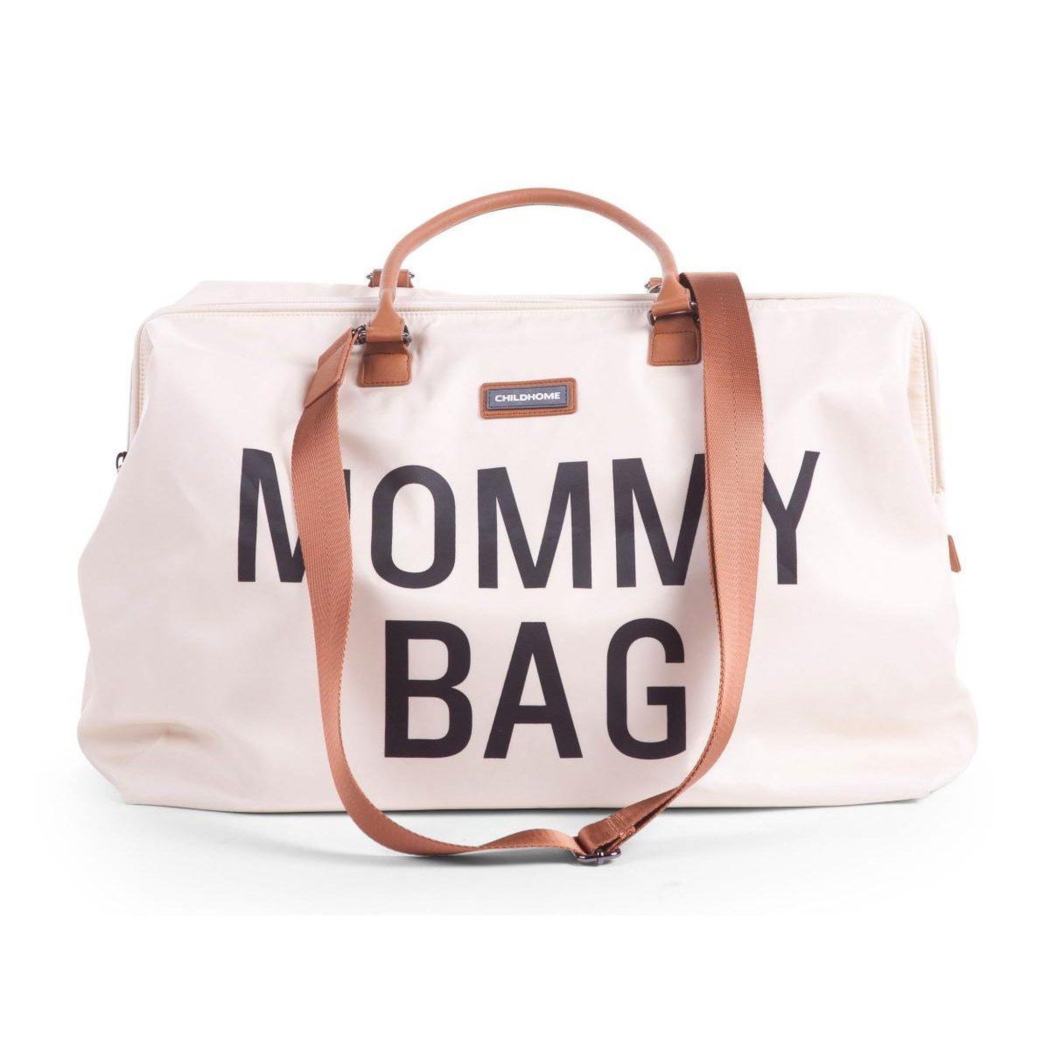 Voir la diapositive 3 : CHILDHOME Mommy Bag Sac A Langer Ecru Noir