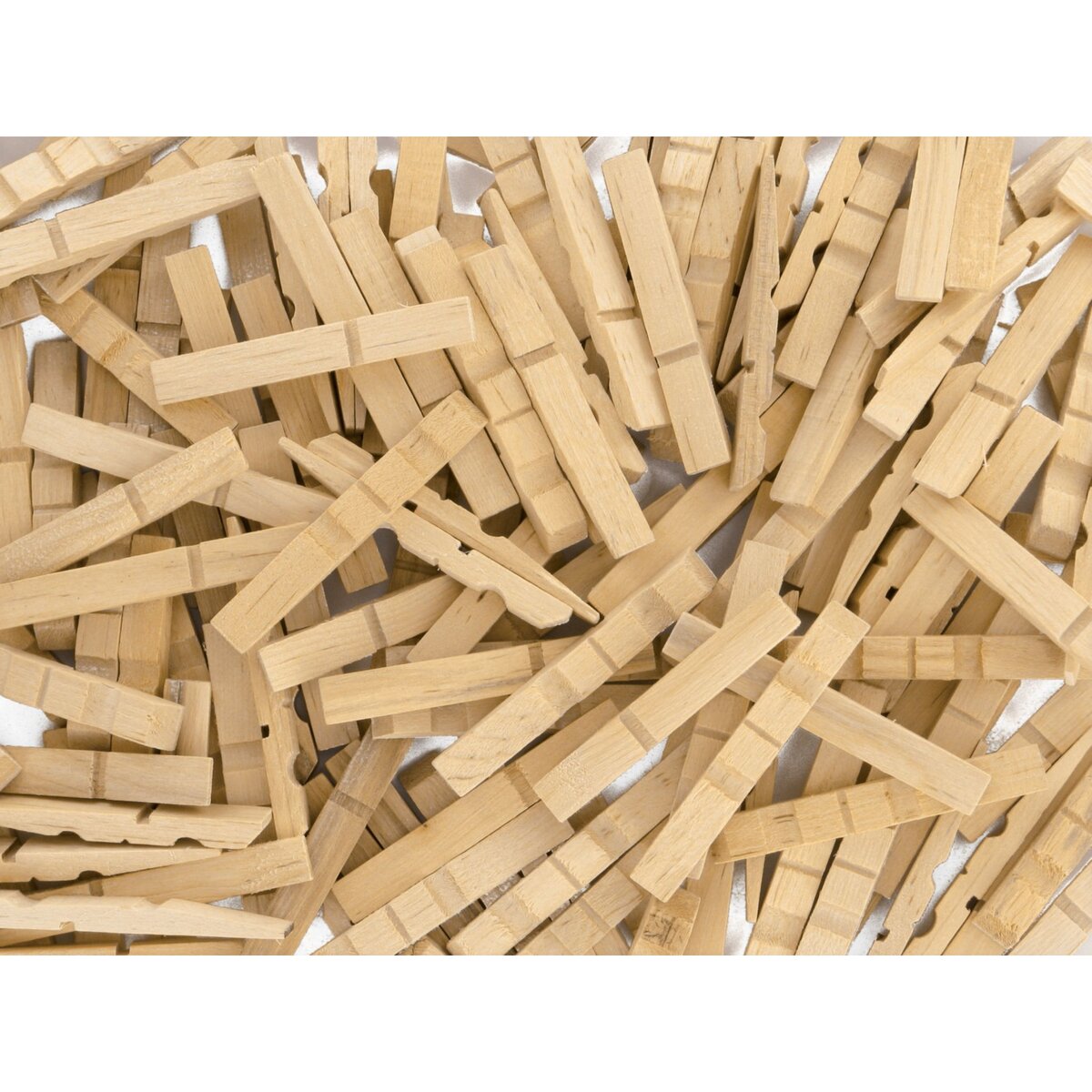 Pinces à linge en bois - Pièces de construction - 10 Doigts