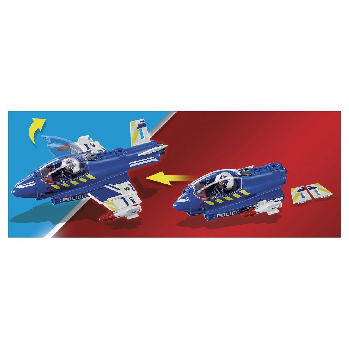PLAYMOBIL 70780 - City Action Jet de police et drone 
