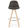 Voir la diapositive 2 : Paris Prix Tabouret de Bar Scandinave  Miro  87cm Gris & Naturel