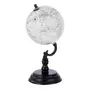 Paris Prix Globe sur Pied en Bois  Terrestre  27cm Noir & Gris