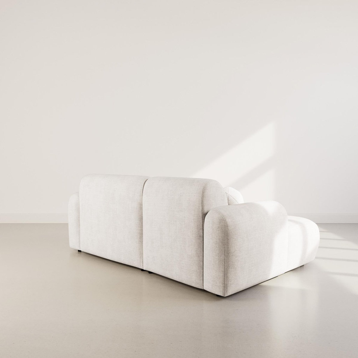 LISA DESIGN Louise - canapé d'angle gauche 4 places en velours texturé