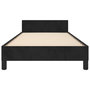 Voir la diapositive 5 : VIDAXL Cadre de lit sans matelas noir 100x200 cm velours