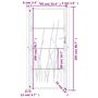 Voir la diapositive 6 : VIDAXL Portail de jardin anthracite 105x205cm acier conception d'herbe