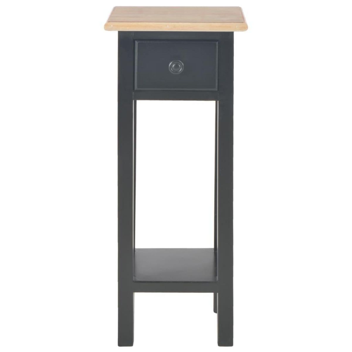 VIDAXL Table d'appoint Noir 27 x 27 x 65,5 cm Bois