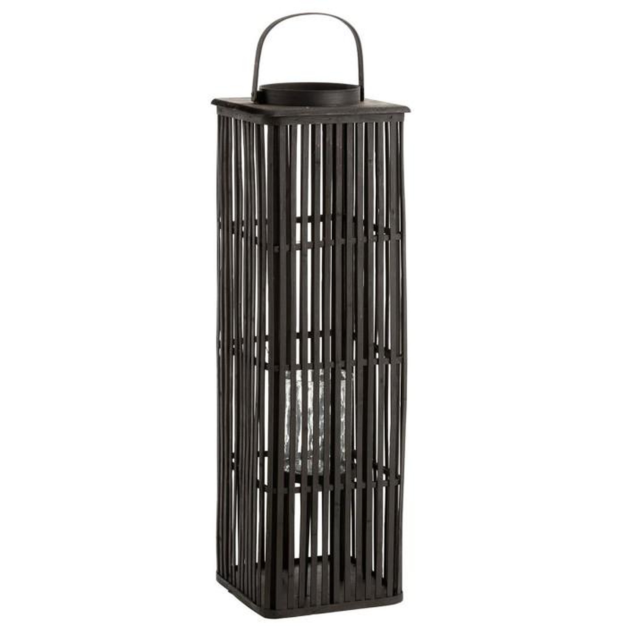 Voir la diapositive 1 : Paris Prix Lanterne Déco en Bambou  Longue  89cm Noir