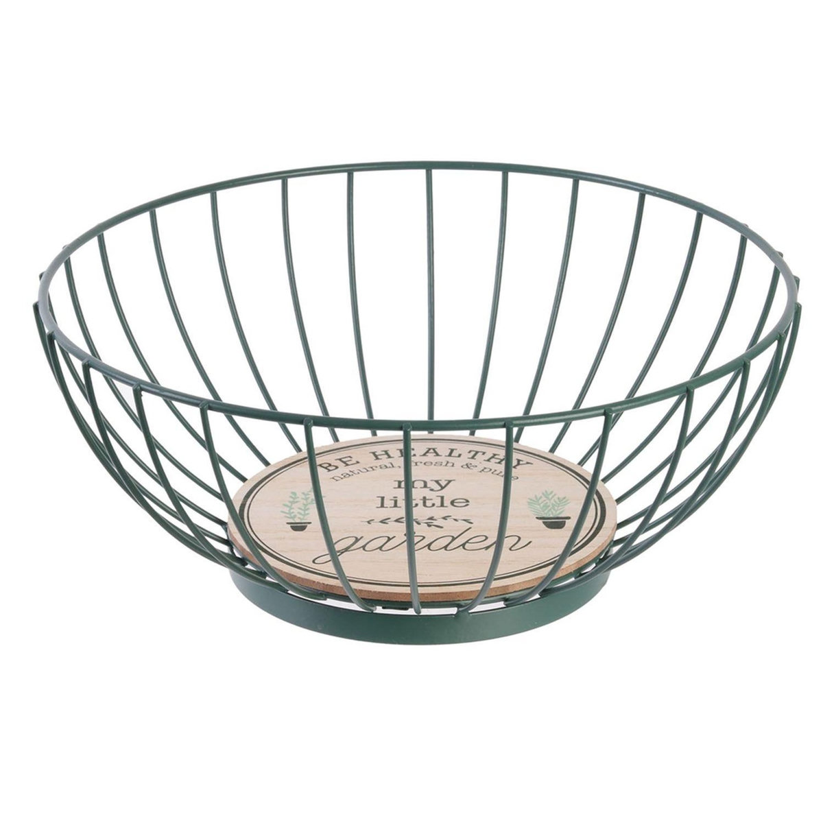 The Home Deco Factory Corbeille à fruits filaire Little Garden - Diam. 27,5 cm