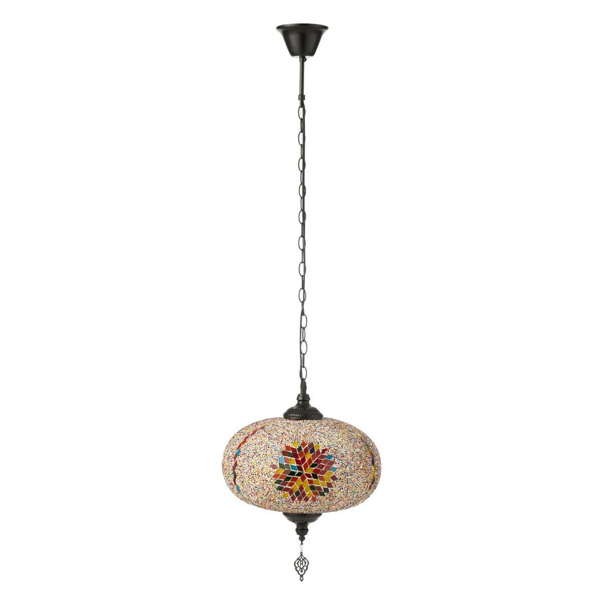 J-LINE Lampe Suspension Mosaïque  Neal  30cm Multicolore