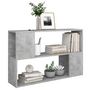 Voir la diapositive 5 : VIDAXL Bibliotheque Gris beton 100x24x63 cm Bois d'ingenierie