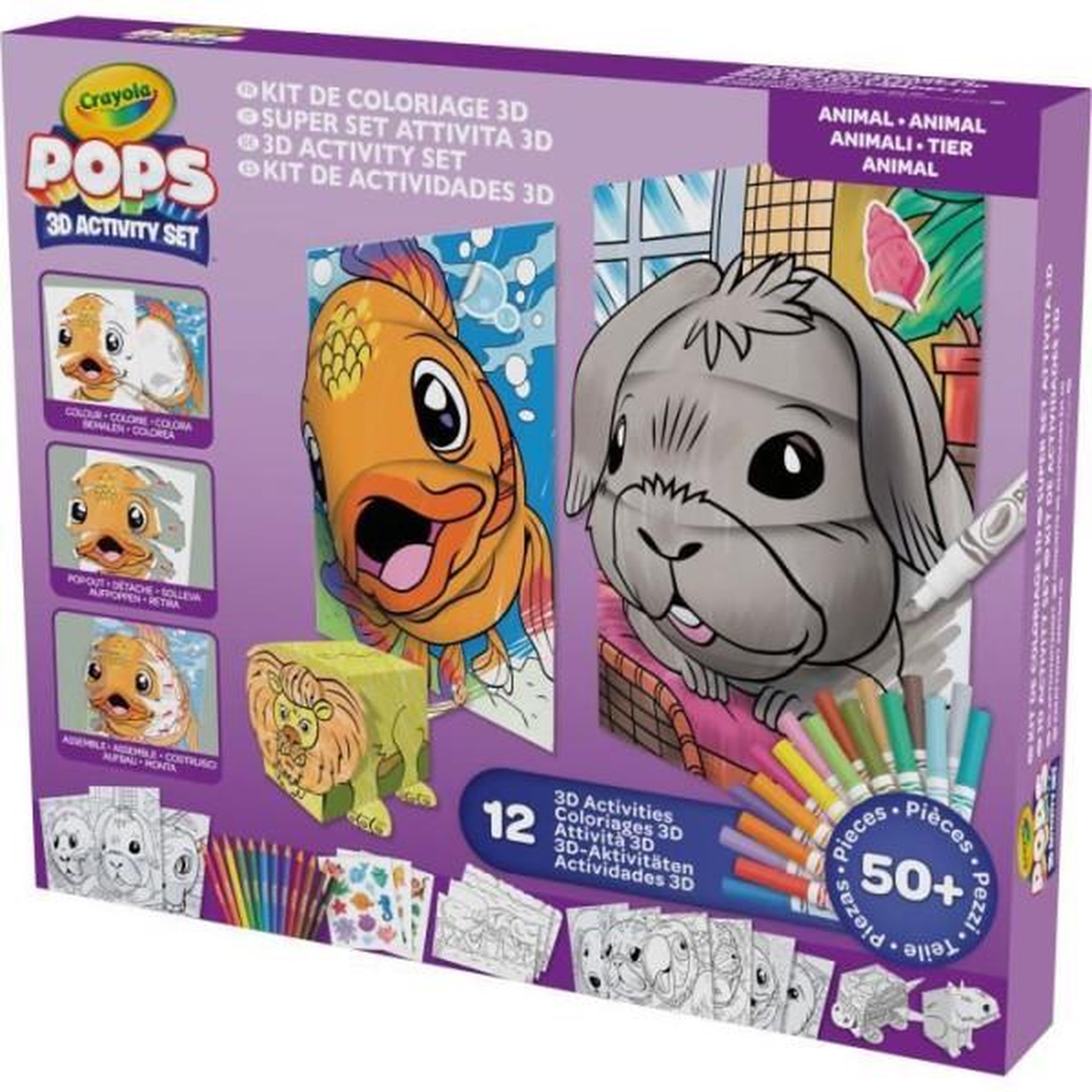 Voir la diapositive 3 : Crayola Créatif - CRAYOLA - POPS 3D Color Pops Gift Set - Plus de 12 activités en 3D! Des 6 ans