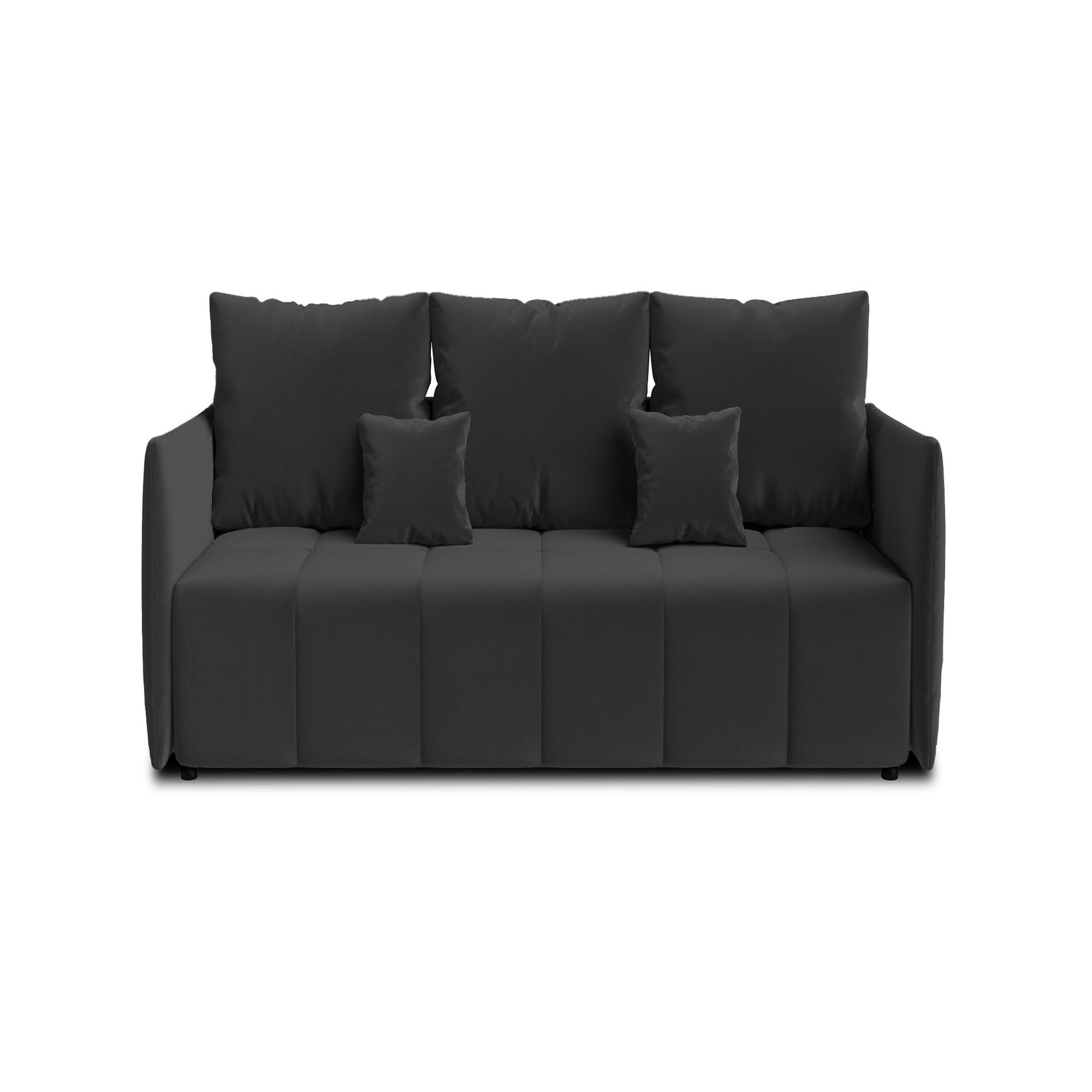 Voir la diapositive 5 : BEST MOBILIER Petra - canapé 3 places convertible avec coffre - en velours