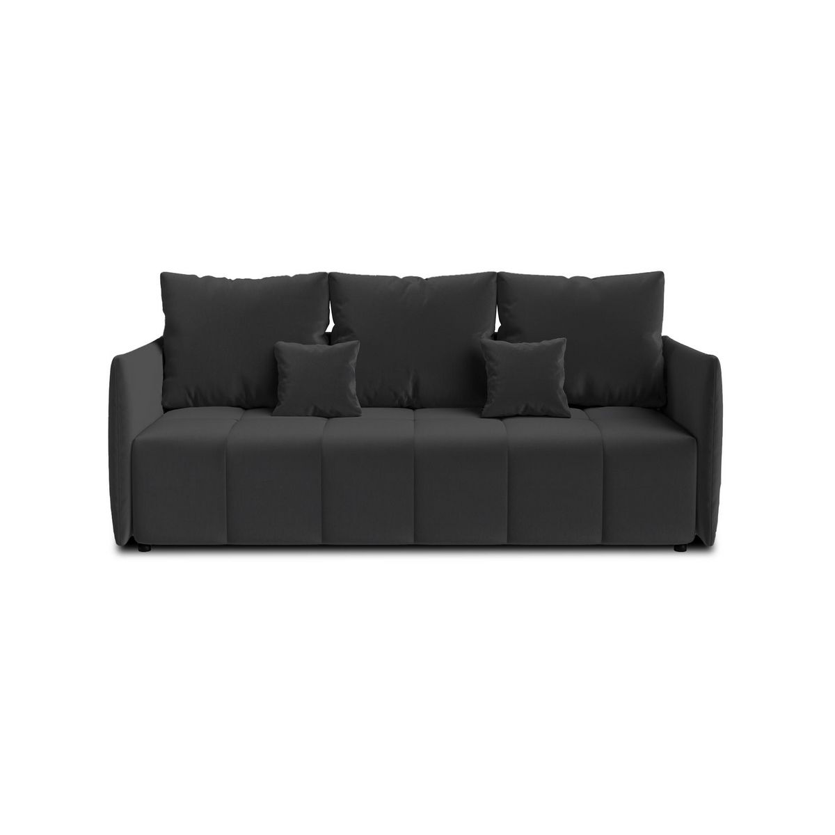 BEST MOBILIER Petra - canapé 3 places convertible avec coffre - en velours